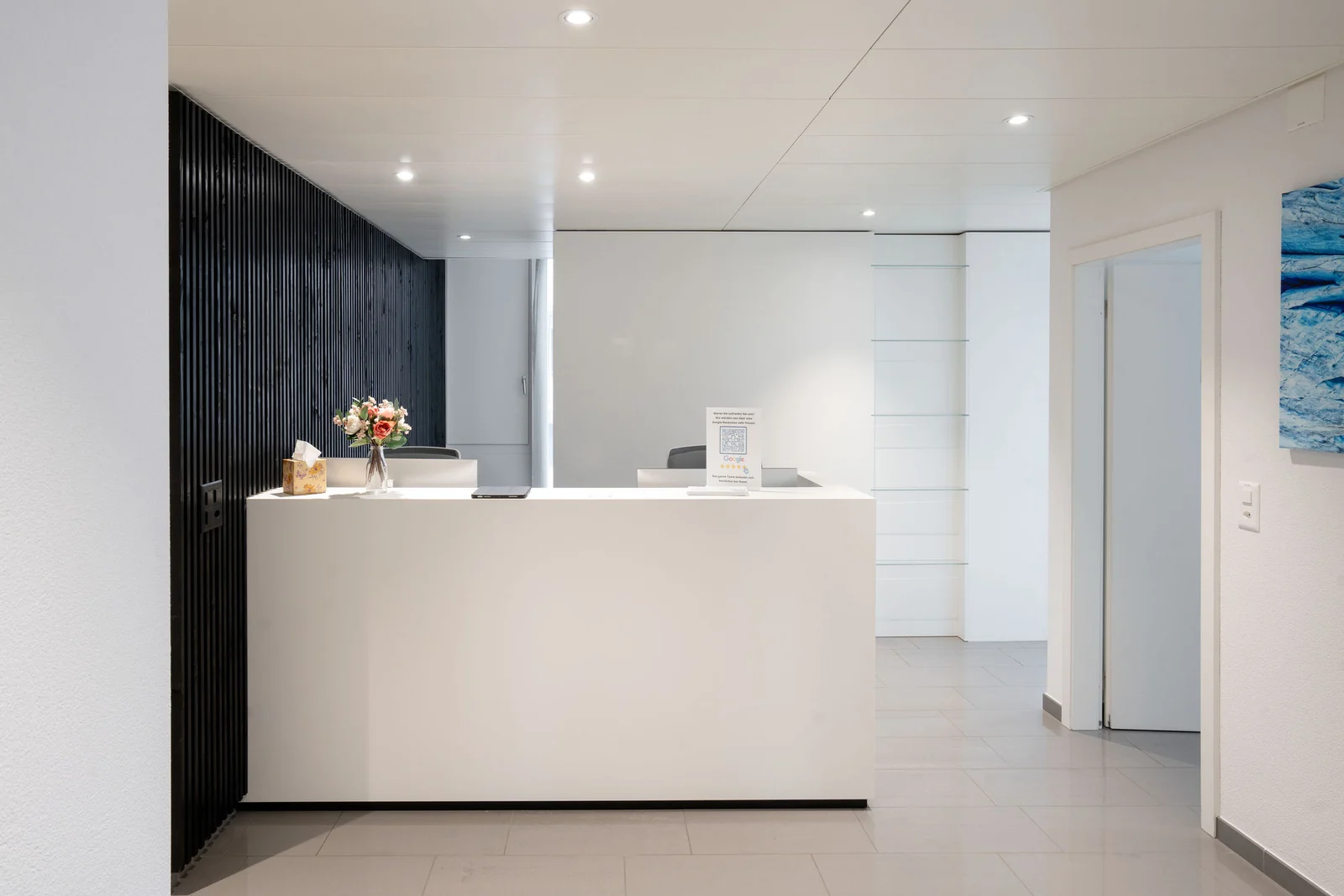 Empfang der Hausarztpraxis Wohlen